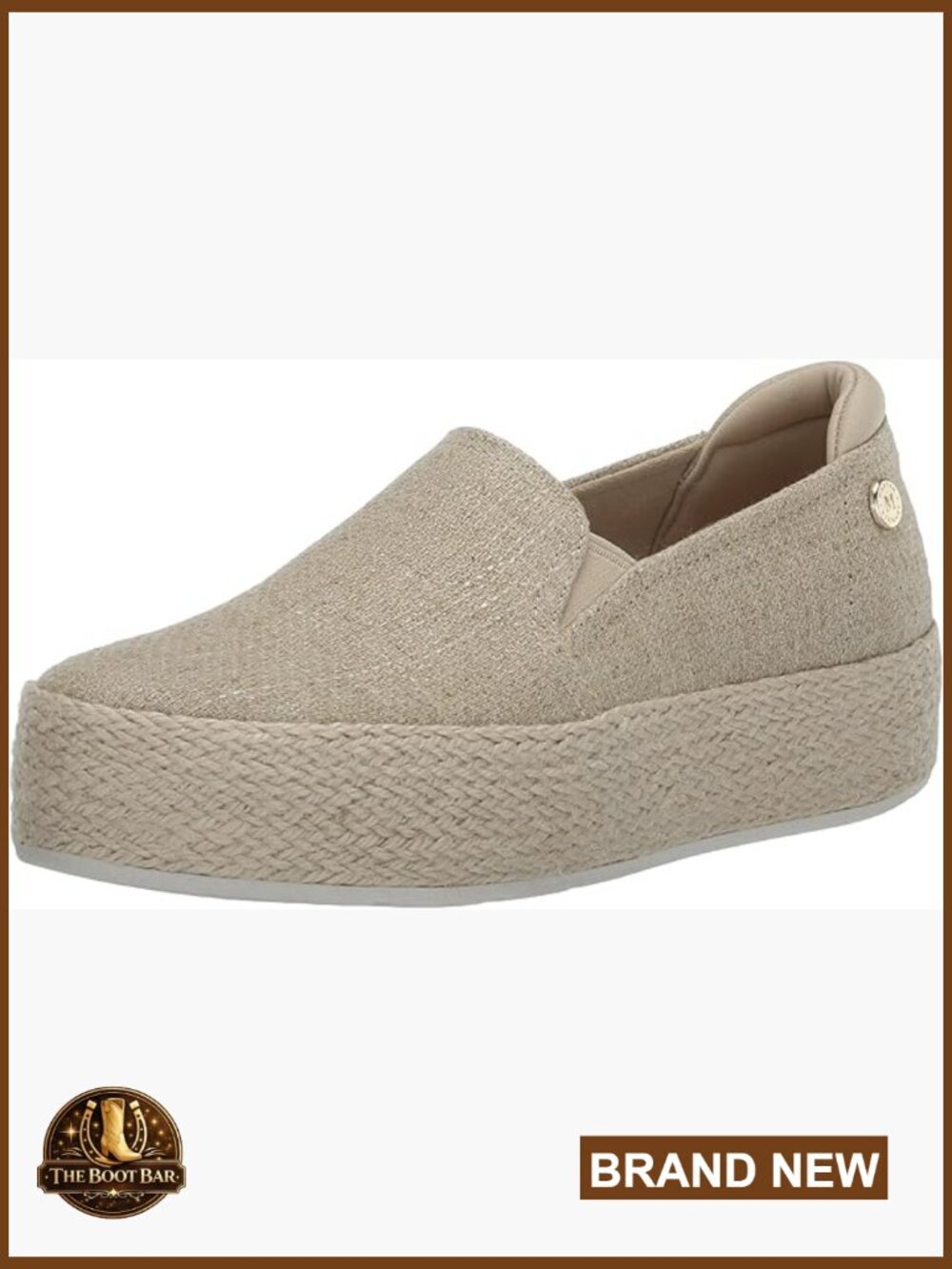 Espadrille Loafer with Memory Foam Insole, Vegan Canvas Slip-On